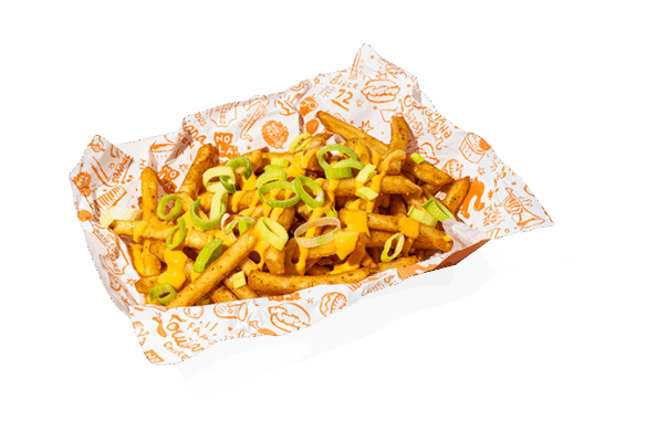Loaded fries – Cheese & Onion